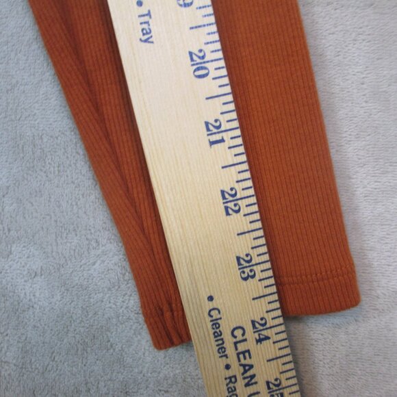 Abercrombie & Fitch Bodysuit Soft A&F Rib Long Sleeve Hook and Eye Brown M - Picture 8 of 9